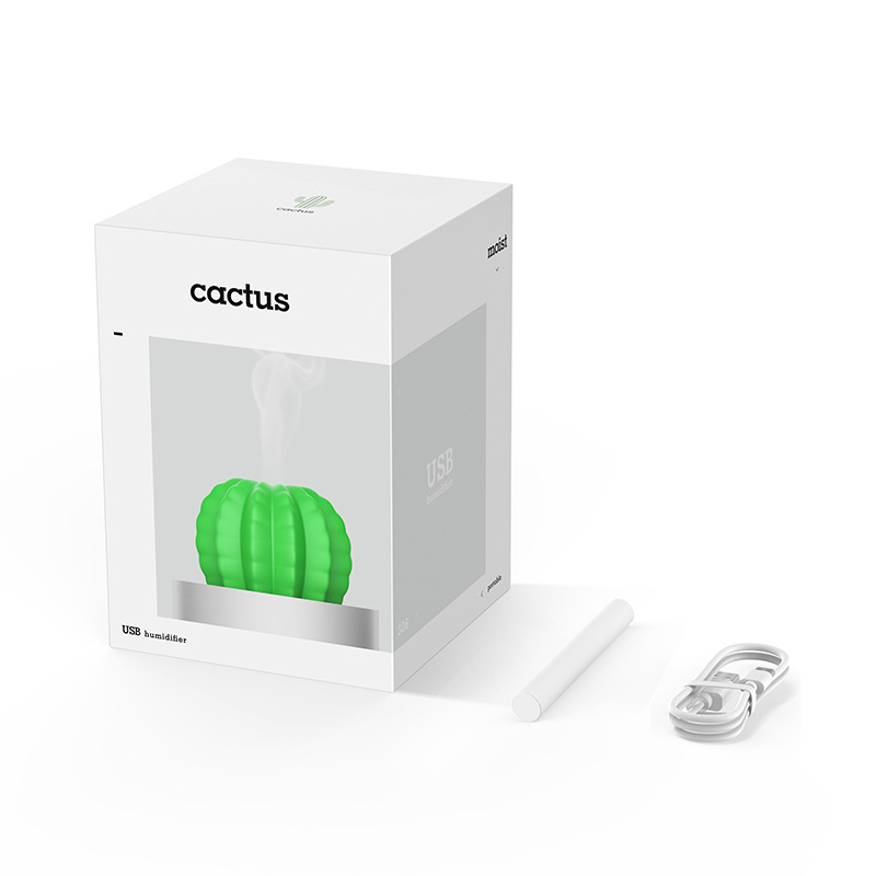 Umidificador de Ar - Aromatizador Cactus - USB Portátil